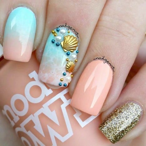 Beach Themed Nail Designs